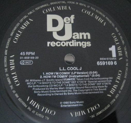 LL Cool J : How I'm Comin' (12")