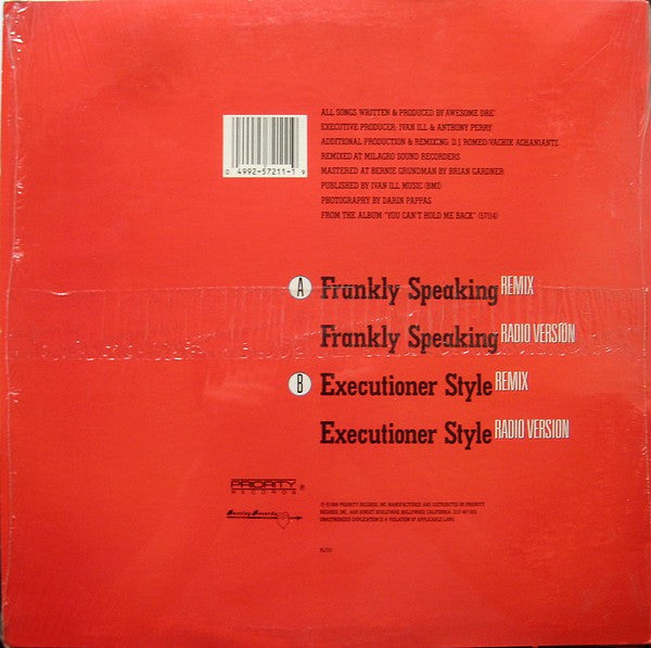 Awesome Dré And The Hardcore Committee : Frankly Speaking / Executioner Style (12", Maxi)