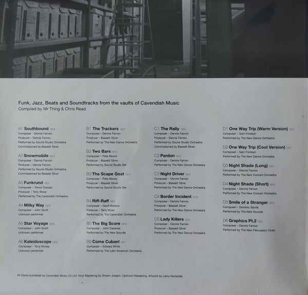 Mr. Thing & Chris Read : The Library Archive (Funk, Jazz, Beats And Soundtracks From The Vaults Of Cavendish Music) (2xLP, Comp)