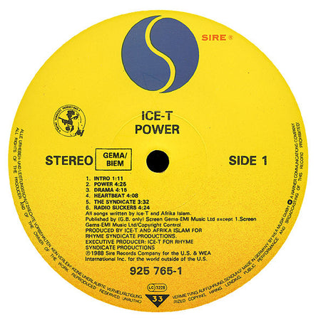 Ice-T : Power (LP, Album, Emb)