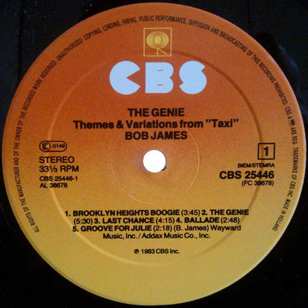 Bob James : The Genie - Themes & Variations From The TV Series "Taxi" (LP)