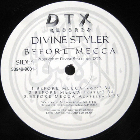 Divine Styler : Before Mecca (12", Single)