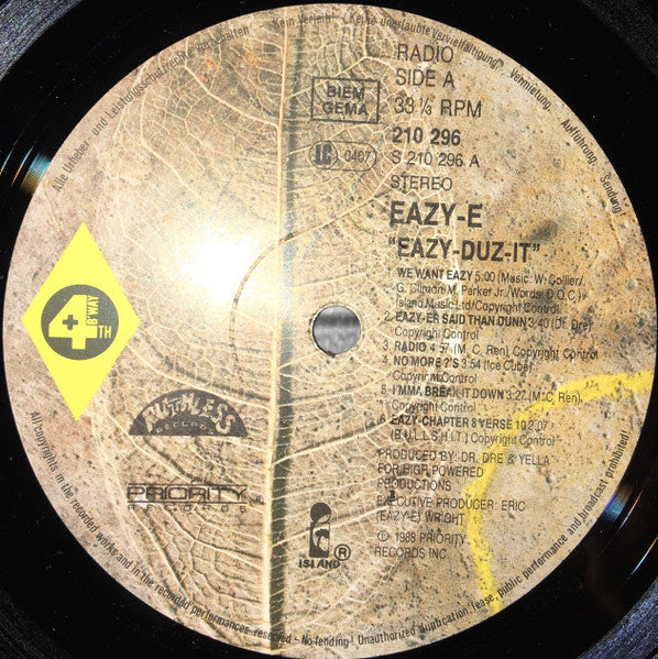 Eazy-E : Eazy-Duz-It (LP, Album)