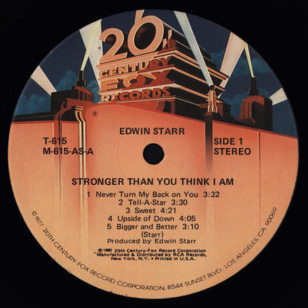 Edwin Starr : Stronger Than You Think I Am (LP, Album)