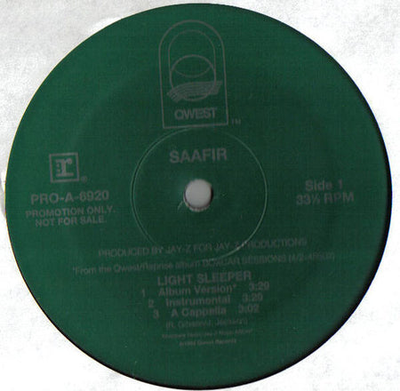 Saafir : Light Sleeper / Battle Drill (12", Promo)