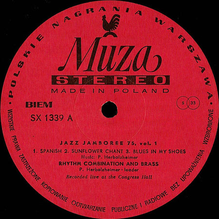 Peter Herbolzheimer Rhythm Combination & Brass / Gustav Brom Orchestra : Jazz Jamboree 75 Vol. 1 (LP)