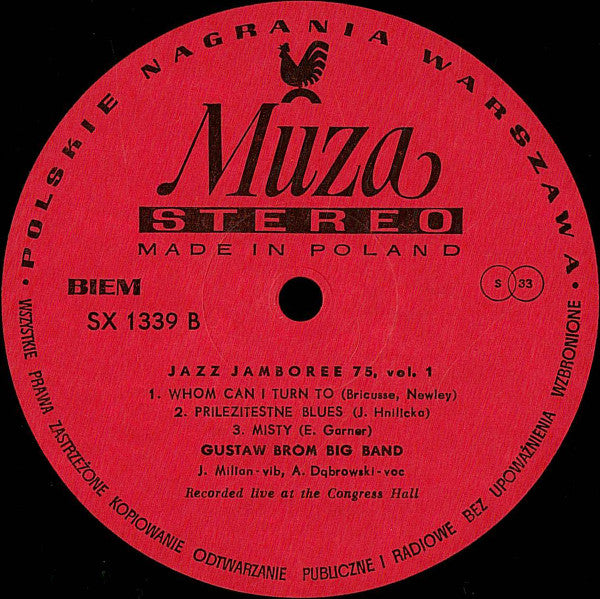 Peter Herbolzheimer Rhythm Combination & Brass / Gustav Brom Orchestra : Jazz Jamboree 75 Vol. 1 (LP)