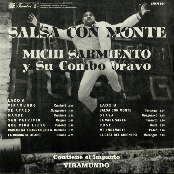 Michi Sarmiento Y Sus Bravos : Salsa Con Monte (LP, Album, Mono, RE, 180)