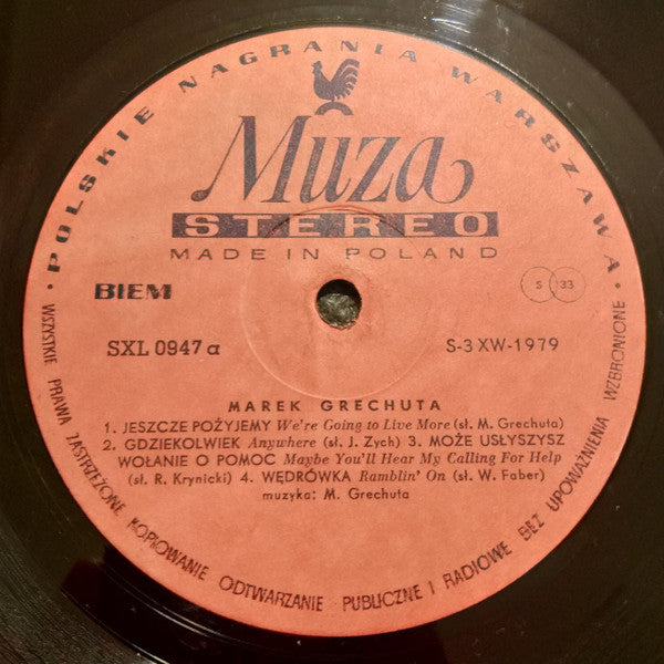 Marek Grechuta : Droga Za Widnokres (LP, Album, Red)