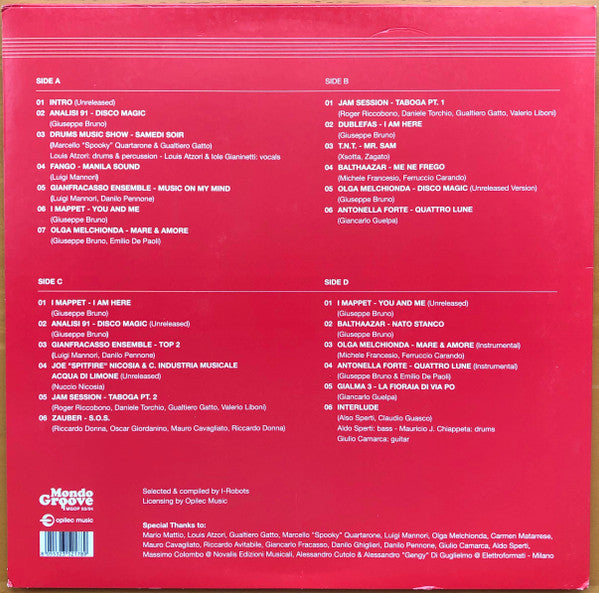 Various : Drums Edizioni Musicali (2xLP, Comp, Ltd)