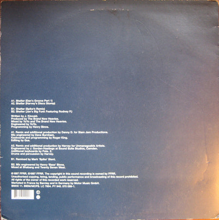 The Brand New Heavies : Shelter (12")