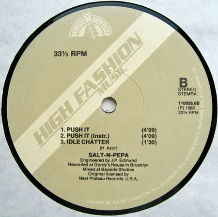 Salt-N-Pepa* : Push It (Remix) (12")