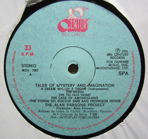 The Alan Parsons Project : Tales Of Mystery And Imagination (LP, Album)