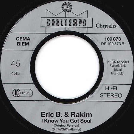 Eric B. & Rakim : I Know You Got Soul (The Double Trouble Remix) (7")