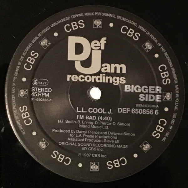 L.L. Cool J* : I'm Bad (12", Maxi)