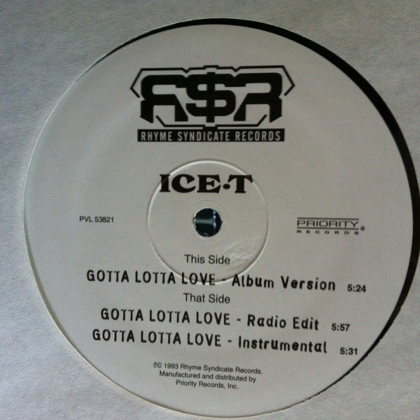 Ice-T : Gotta Lotta Love (12")
