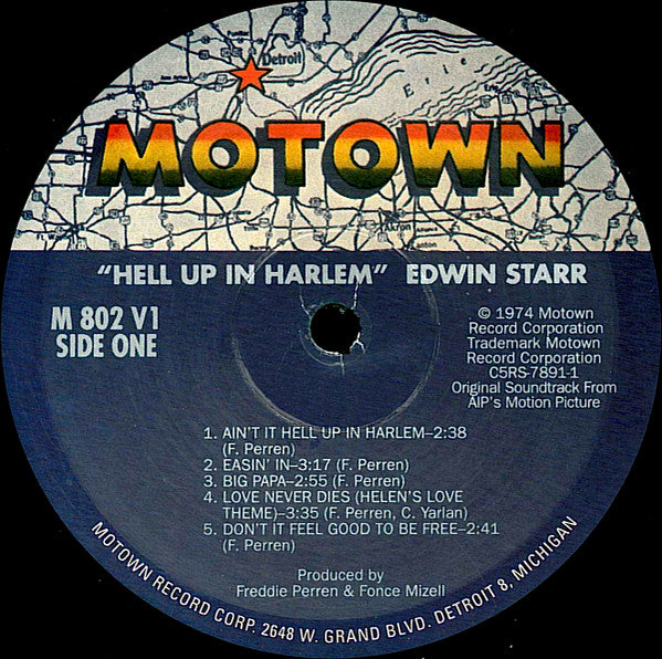 Edwin Starr : Hell Up In Harlem (Original Motion Picture Soundtrack) (LP, Album, RE)