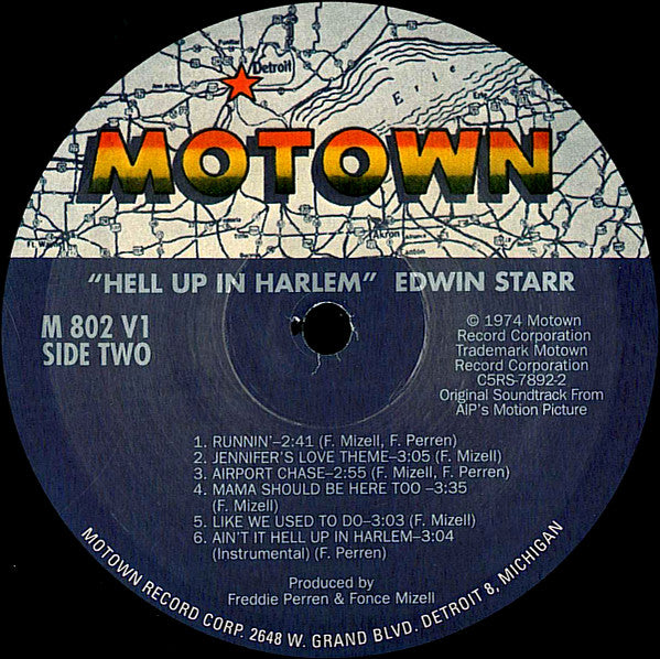 Edwin Starr : Hell Up In Harlem (Original Motion Picture Soundtrack) (LP, Album, RE)