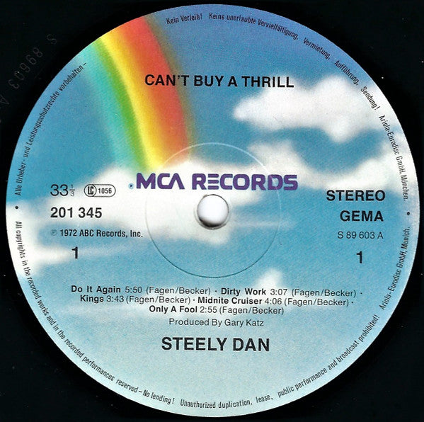 Steely Dan : Can't Buy A Thrill (LP, Album, RE)
