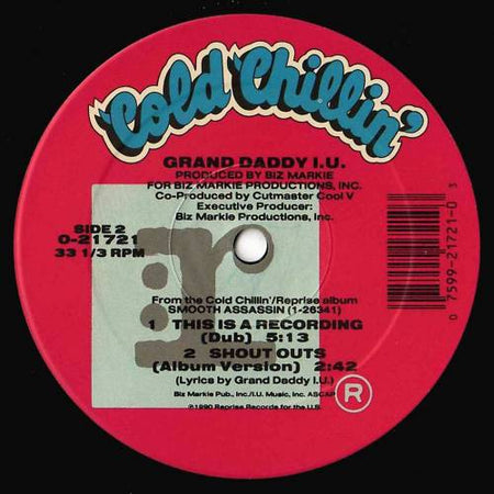 Grand Daddy I.U. : This Is A Recording (12", Maxi)