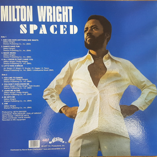 Milton Wright : Spaced (LP, Album, RE, RM, RP, Whi)