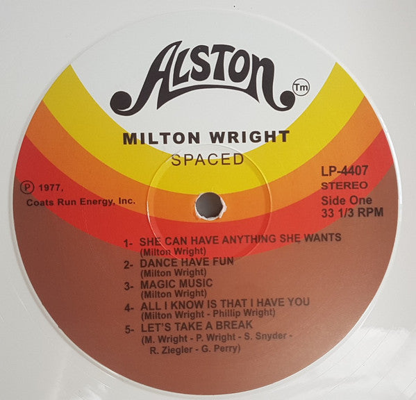 Milton Wright : Spaced (LP, Album, RE, RM, RP, Whi)