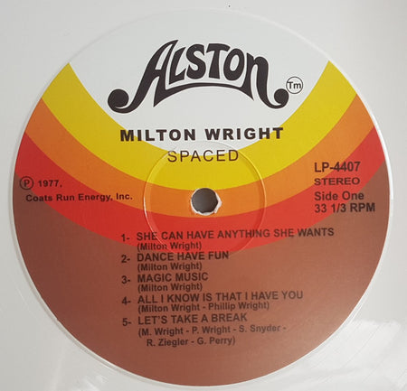 Milton Wright : Spaced (LP, Album, RE, RM, RP, Whi)