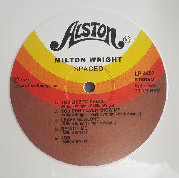 Milton Wright : Spaced (LP, Album, RE, RM, RP, Whi)