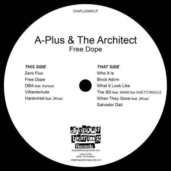A-Plus & Architect (2) : Free Dope (LP, Album, Ltd)