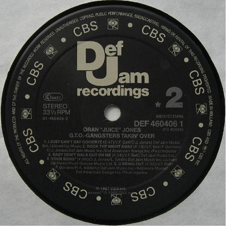 Oran 'Juice' Jones : G.T.O.  Gangsters Takin' Over (LP, Album)