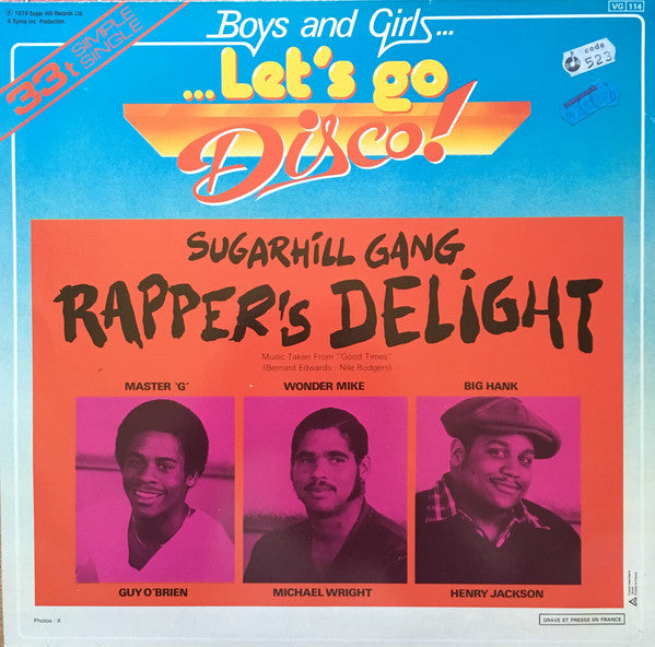 Sugarhill Gang : Rapper's Delight (12", Single)