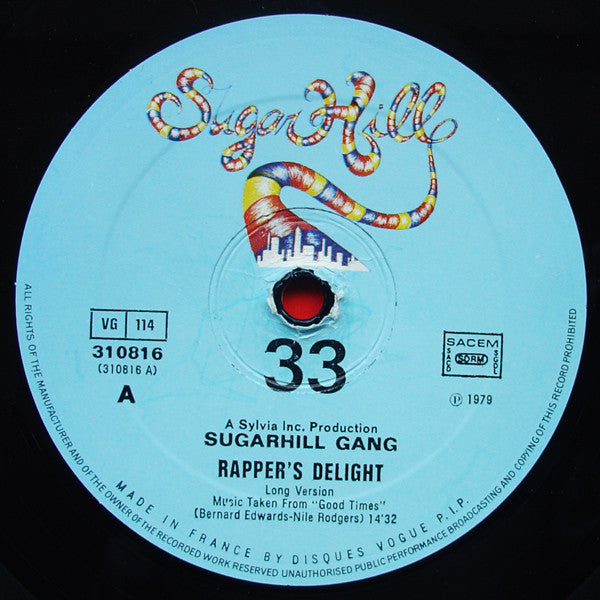 Sugarhill Gang : Rapper's Delight (12", Single)