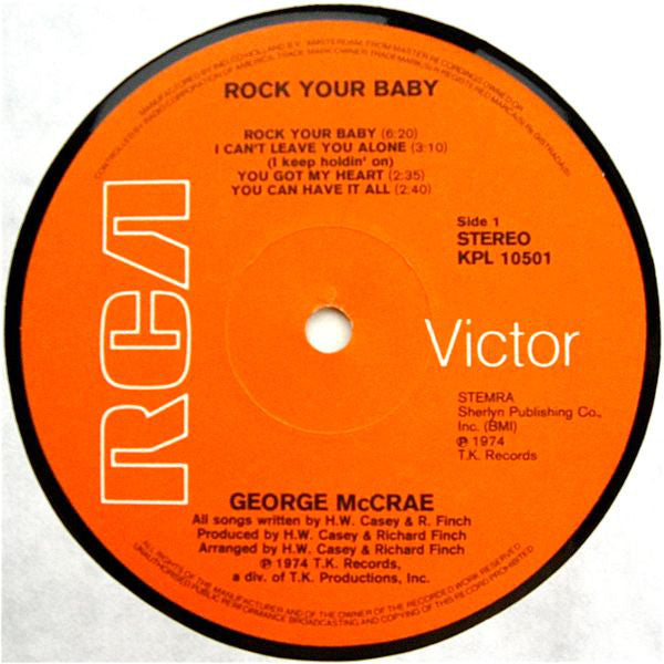 George McCrae : Rock Your Baby (LP, Album)