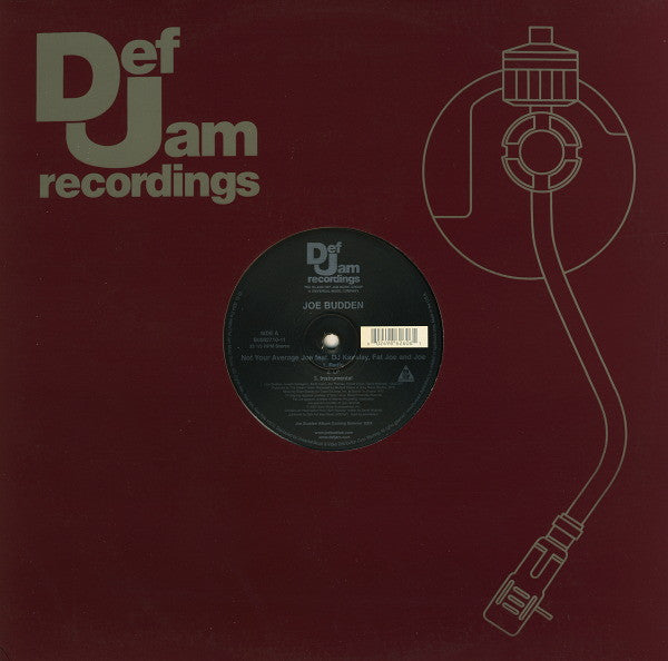 Joe Budden Feat. DJ Kay Slay, Fat Joe And Joe : Not Your Average Joe (12")