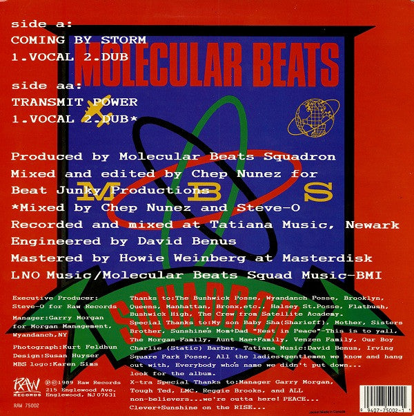 Molecular Beats Squadron : Coming By Storm / Transmit Power (12")