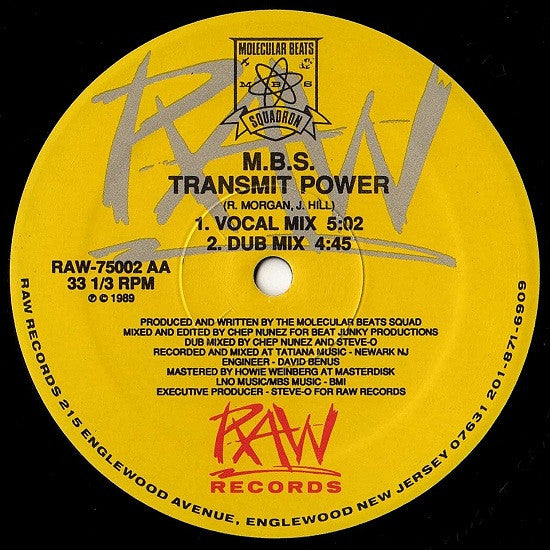 Molecular Beats Squadron : Coming By Storm / Transmit Power (12")