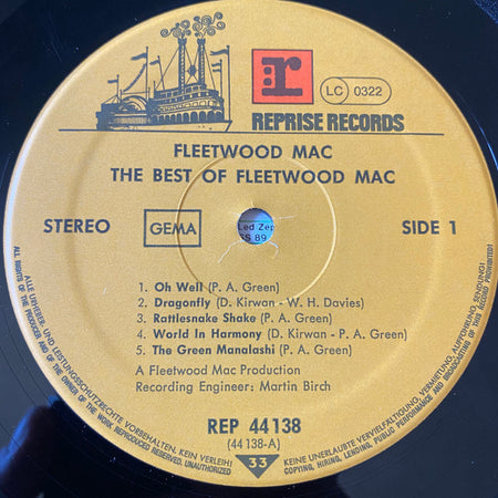 Fleetwood Mac : The Best Of Fleetwood Mac (LP, Comp)