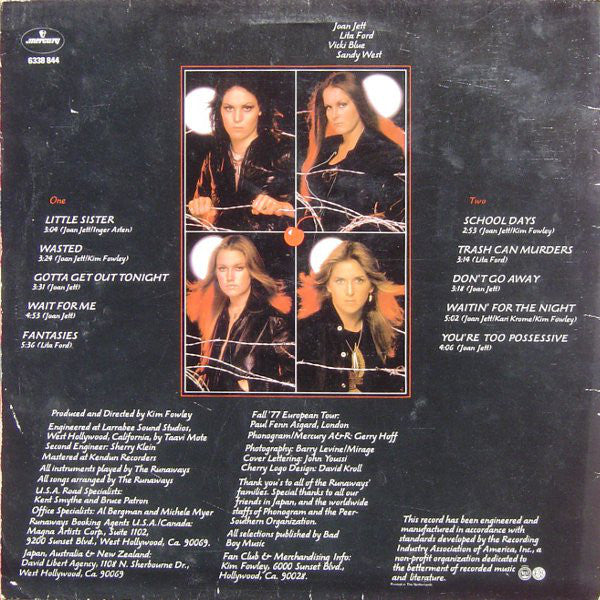 The Runaways : Waitin' For The Night (LP, Album)