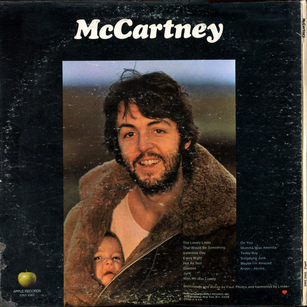 Paul McCartney : McCartney (LP, Album, Scr)