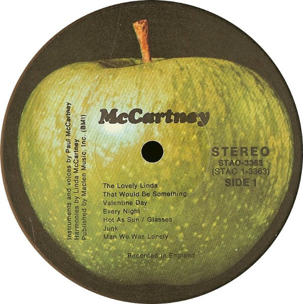 Paul McCartney : McCartney (LP, Album, Scr)