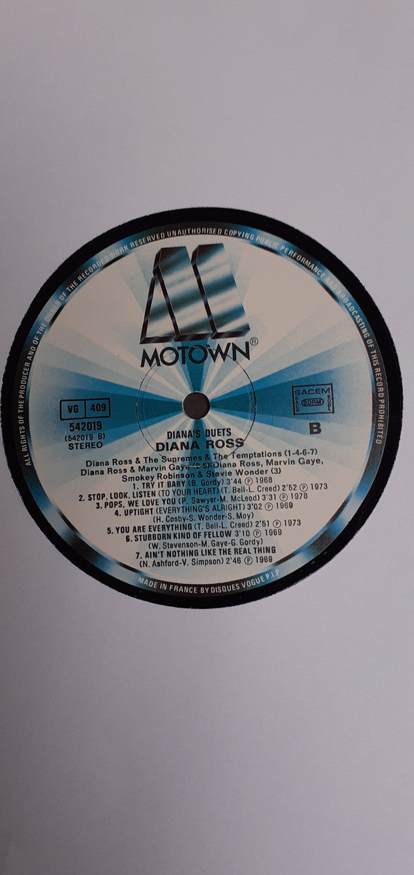 Diana Ross : Diana's Duets (LP, Comp)