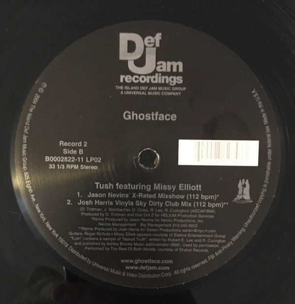 Ghostface Killah featuring Missy Elliott : Tush (2x12", Single)