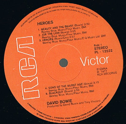 David Bowie : "Heroes" (LP, Album)
