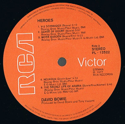 David Bowie : "Heroes" (LP, Album)