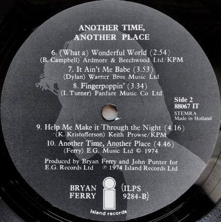 Bryan Ferry : Another Time, Another Place (LP, Album)