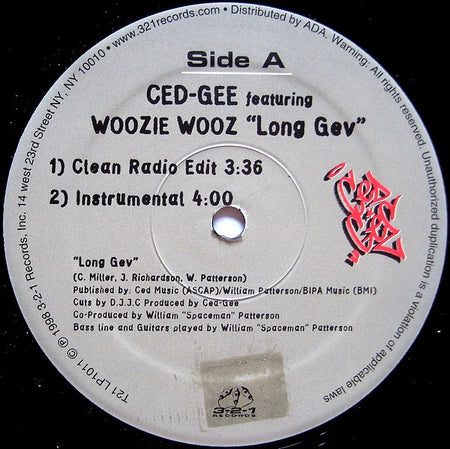 Ced Gee : Long Gev (12")
