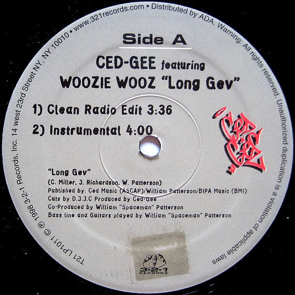 Ced Gee : Long Gev (12")