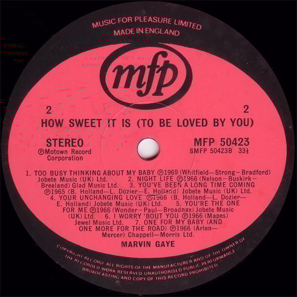 Marvin Gaye : How Sweet It Is (To Be Loved By You) (LP, Comp)