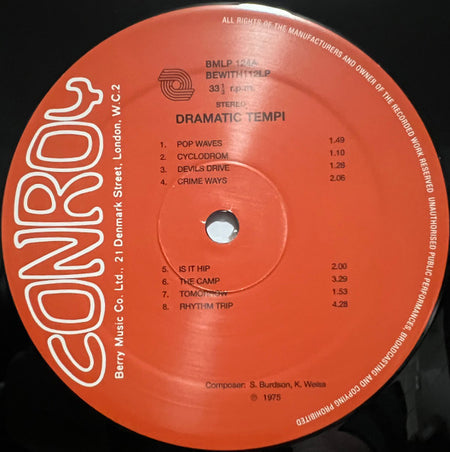 Sammy Burdson, Klaus Weiss / Larry Robbins : Dramatic Tempi - Background Rhythms (LP, RE)