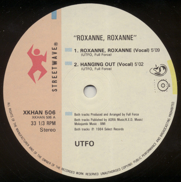 Roxanne* With UTFO : Roxanne Roxanne & The Real Roxanne (12")